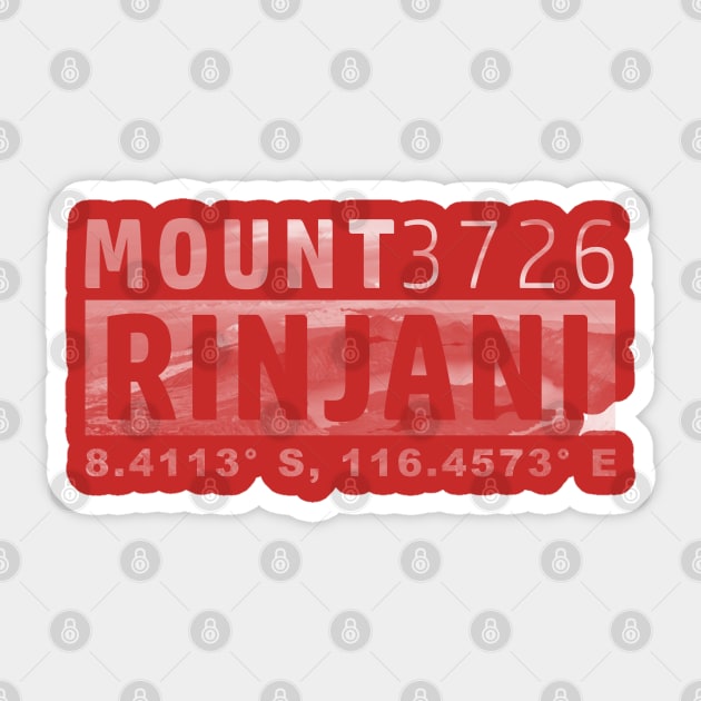 Mount Rinjani Sticker by ICONZ80